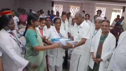 சேலம் தெற்கு: அரசு மருத்துவமனையில் முதலமைச்சர் மருத்துவ காப்பீட்டு திட்டத்தின் கீழ் 100 பேருக்கு காதொலி கருவி வழங்கப்பட்டது