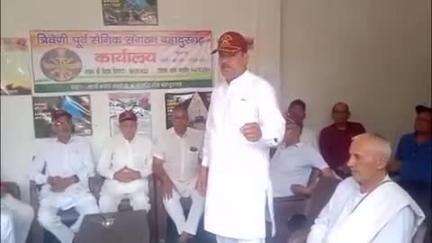 बहादुरगढ़: पूर्व सैनिकों की एक बैठक आर्य नगर स्थित त्रिवेणी पूर्व सैनिक संगठन कार्यालय में हुई #operationsindoor