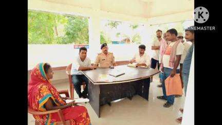 बीरपुर: भूमि विवाद के निपटारे के लिए बीरपुर थाने में जनता दरबार आयोजित