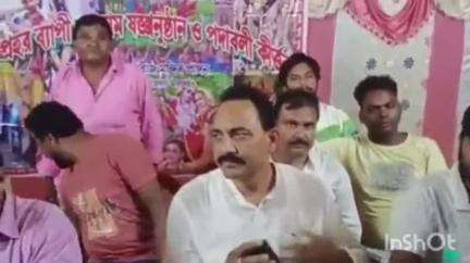 রতুয়া ২: ভাকরি এলাকায় আয়োজিত ১৬ প্রহর ব্যাপী কীর্তন অনুষ্ঠান পরিদর্শন করলেন বিধায়ক