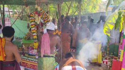 பரமக்குடி: முத்து வயல் கிராமத்தில் ராக்கச்சி அம்மன் ஆலய கும்பாபிஷேகம்