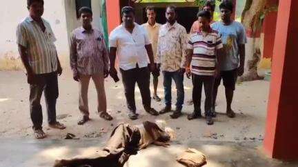 చెయ్యరు జిల్లా పరిషత్ స్కూల్ ప్రాంగణంలో ఒక వ్యక్తి మృతి, అంత్యక్రియలు నిర్వహించి మానవత్వం చాటుకున్న సర్పంచ్ సురేష్
