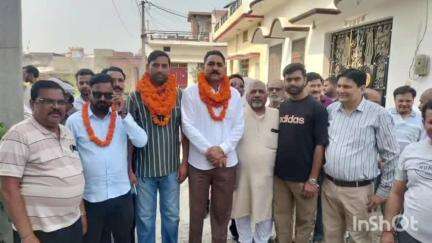 बाजपुर: चेयरमैन गुरजीत सिंह गित्ते ने केशवनगर में सीसी रोड का किया शिलान्यास