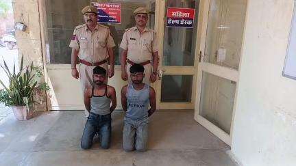 #Balotra: थाना समदड़ी द्वारा ‘‘ऑपरेशन खुलासा’’ के तहत मोटरसाईकिल चोर दिनेश व रामचन्द्र गिरफ्तार।

चोरित मोटरसाईकिल बरामद।