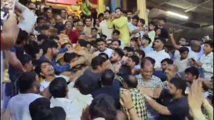 मनासा: खंभा फाड़ प्रकट हुए भगवान नरसिंह, मनासा के बद्री विशाल मंदिर में हजारों श्रद्धालु पहुंचे