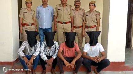 सायला: कोतवाली पुलिस ने लूट के प्रकरण का पर्दाफाश किया, चार आरोपियों को किया गिरफ्तार
