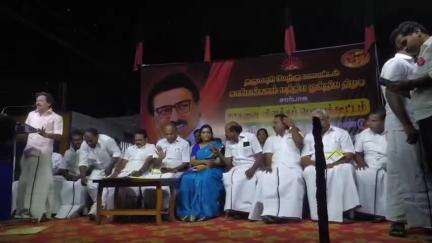 காரியமங்கலம்: பொம்மஅள்ளியில் காரிமங்கலம்  திமுக மத்திய ஒன்றியம் சார்பில் நான்காண்டு சாதனை விளக்க பொதுக்கூட்டம்