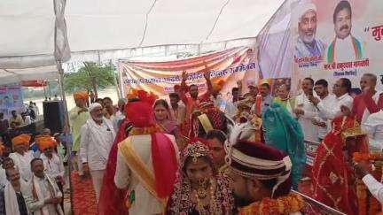 बनखेड़ी: नर्मदा तट खैरा में कुशवाहा समाज का सामूहिक विवाह सम्मेलन, 24 जोड़े बंधे विवाह बंधन में