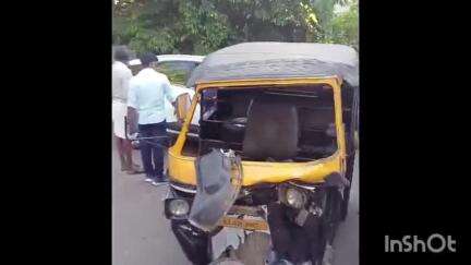 പട്ടാമ്പി: കുലുക്കല്ലൂരിൽ ഗ്രാമ പഞ്ചായത്ത് വാഹനം ഓട്ടോറിക്ഷയിൽ ഇടിച്ച് അപകടം, ഓട്ടോ ഡ്രൈവർക്ക് ഗുരുതര പരിക്ക്