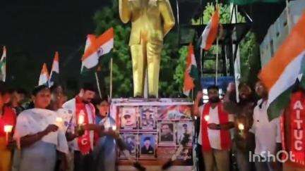 రాజేంద్రనగర్: పాకిస్తాన్ కాల్పుల్లో వీరమరణం పొందిన జవాన్లకు హయత్ నగర్ లో సిపిఐ ఆధ్వర్యంలో ఘన నివాళి