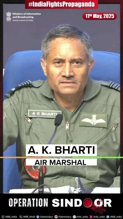 Air Marshal A. K. Bharti revealed that Pakistan, on multiple occasions, attempted to attack India’s military