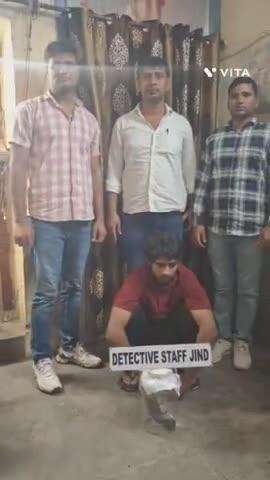 जींद: जींद पुलिस के डिटेक्टिव स्टाफ ने अवैध देशी पिस्तौल और एक जिंदा कारतूस के साथ एक आरोपी को गिरफ्तार किया