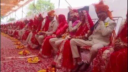 पाली: महाराणा प्रताप चौराहे के निकट सर्वजातीय सामूहिक विवाह सम्मेलन का आयोजन, 33 जोड़े बंधे विवाह के बंधन में