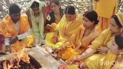 मंझिआंव: मझिआंव के गायत्री शक्तिपीठ में बुद्ध पूर्णिमा पर हवन यज्ञ, सैनिकों की शक्ति संवर्धन के लिए दी गई आहुतियां