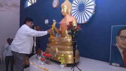 काटोल: काटोल शहरात बुद्ध पौर्णिमा ठिकठिकाणी उत्साहात साजरी, आमदार चरण सिंग ठाकूर यांनी गौतम बुद्धांना केले अभिवादन
