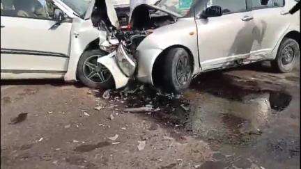 सूरतगढ़: NH-62 पर चक 1KSR के पास दो कारों में हुई टक्कर, हादसे में 2 घायलों ने इलाज के दौरान तोड़ा दम