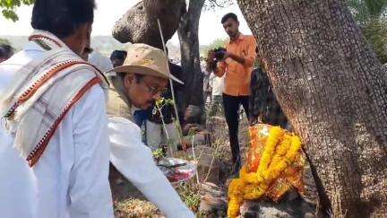 महु के मानपुर स्थित राय कुंडा में तालाब को गहरा करने के लिए भूमि पूजन, कैबिनेट मंत्री ने किया