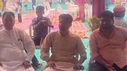 હિંમતનગર: નવાનગર ખાતે યોજાયેલા પ્રાણ પ્રતિષ્ઠા મહોત્સવમાં ધારાસભ્ય રહ્યા ઉપસ્થિત