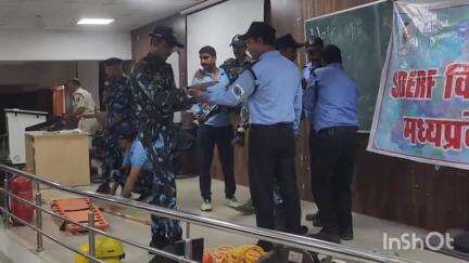 विदिशा नगर: मेडिकल कॉलेज में आपातकालीन स्थिति से निपटने के लिए मॉक ड्रिल आयोजित