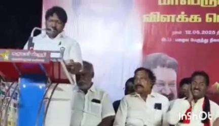 பெரம்பலூர்: பழைய பேருந்து நிலையத்தில் திமுக அரசின் சாதனை விளக்க பொதுக்கூட்டம், எம்எல்ஏ மாநில, மாவட்ட நிர்வாகிகள் பங்கேற்பு.