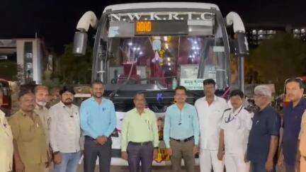 ಹುಬ್ಬಳ್ಳಿ ನಗರ: ಹುಬ್ಬಳ್ಳಿ- ಹೈದರಾಬಾದ್ ನಡುವೆ "ಐರಾವತ"  ವೋಲ್ವೊ ಎಸಿ ಬಸ್ ಸಂಚಾರ ಆರಂಭ