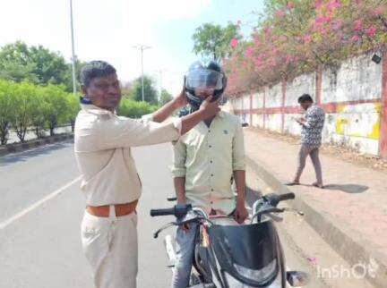 झाबुआ: झाबुआ पुलिस ने यातायात नियम तोड़ने वालों पर की कड़ी कार्रवाई