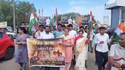 ઉમરપાડા: ઓલપાડ,કામરેજ,પલસાણા સહિતના વિસ્તારોમાં ભાજપ દ્વારા તિરંગા યાત્રા યોજવામાં આવી.