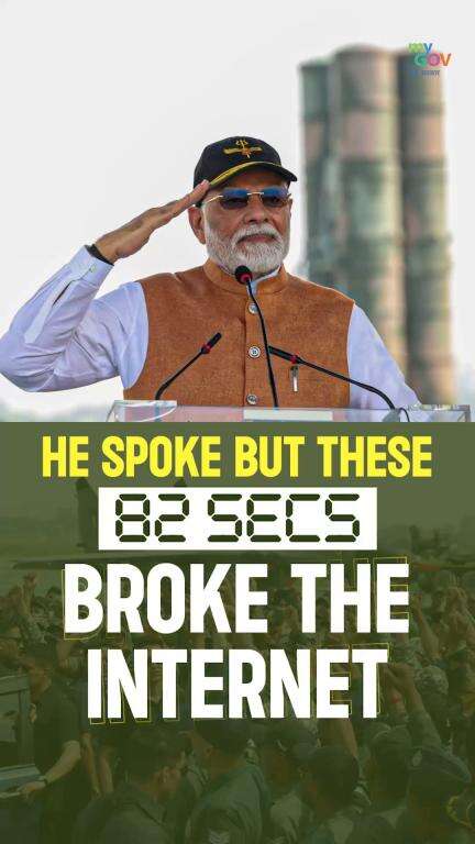 A Voice That Strikes, A Will That Delivers.

PM Narendra Modi doesn’t just speak—he sets the tone for New India.