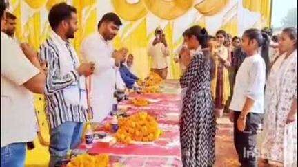 भभुआ: पटेल कॉलेज परिसर में बिहार पुलिस में चयनित 57 अभ्यर्थियों को जिप सदस्य द्वारा सम्मानित किया गया