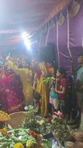 शिव पुराण उरला बॉम्बे आवास मे शिव विवाहोत्सव की झाकी