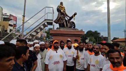 सातारा: छत्रपती संभाजी महाराज जयंती निमित्त मी मुस्लिम मावळा छत्रपतींचा वतीने सातारा शहरातून छत्रपती सन्मान रॅली