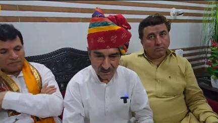 बाड़मेर: भाजपा प्रदेश अध्यक्ष मदन राठौड़ ने बाड़मेर दौरे के दौरान मीडिया से बातचीत में स्थानीय सांसद को घेरा