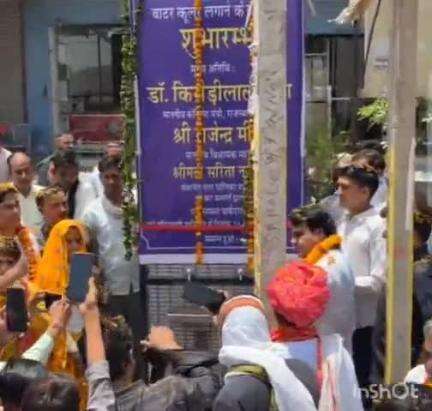 मंडावर: विधायक ने मंडावर में एक दर्जन वाटर कूलर का उद्घाटन किया, साथ ही सड़क निर्माण कार्य का शिलान्यास भी किया
