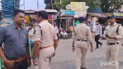 बैतूल नगर: विवादित बयान के विरोध में कांग्रेसियों ने लाली चौक पर आदिम जाति कल्याण मंत्री विजय शाह का पुतला फूंका