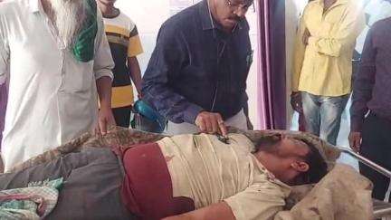 कुरडेग: कुरडेग खपराटोली मोड़ के पास बाइक दुर्घटना में पंजाब निवासी घायल, रांची रेफर