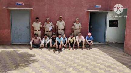 नोहर: नोहर पुलिस ने विभिन्न मामलों में 10 लोगों को किया गिरफ्तार