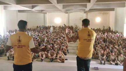 मौजमाबाद: जयपुर जिला कलेक्टर डॉ. जितेंद्र कुमार के निर्देश पर नागरिक सुरक्षा प्रशिक्षण कार्यक्रम का आयोजन किया गया