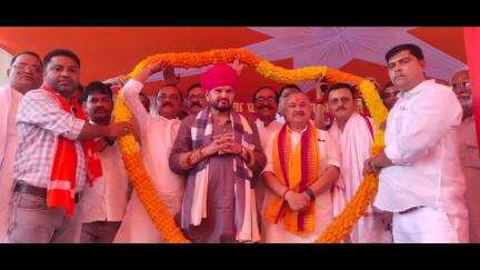 नबीनगर: नवीनगर में महाराणा प्रताप एवं भामाशाह पार्क और उनकी आदमकद प्रतिमा का शिलान्यास