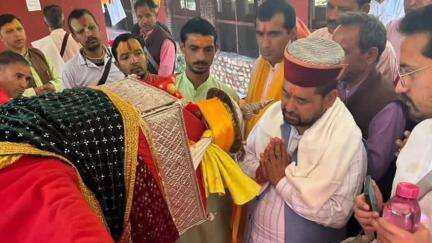 भटवाड़ी: विधायक गंगोत्री ने ग्राम सैंज में आयोजित 'श्री राम कथा' में की शिरकत