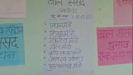 रफीगंज: प्रखंड के विभिन्न चार डेमो विद्यालय में मोबाइल ईवीएम वोटिंग मशीन एप के माध्यम से बाल संसद का गठन