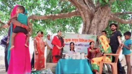 गुनौर: पन्ना जिले के आयुष्मान आरोग्य मंदिरों में लगा निःशुल्क स्वास्थ्य शिविर