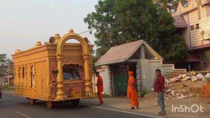 गिधौर: श्रीराम हिंदू अस्पताल की रथ यात्रा गिद्धौर पहुंची, दर्शन के लिए उमड़े श्रद्धालु