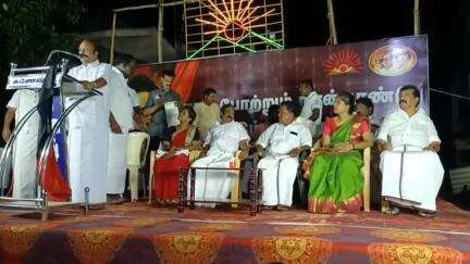 தேவகோட்டை: ஒத்தக்கடை பகுதியில்  திமுக அரசின் 4 ஆண்டு சாதனை விளக்க பொதுக்கூட்டம் அமைச்சர் பெரிய கருப்பன் பங்கேற்பு