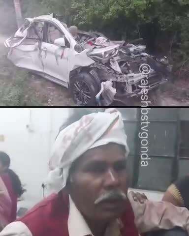 बलरामपुर से लौट रहे बारातियों को ट्रक वाले ने टक्कर मार दी नौ लोग की मृत्यु हो गई दो लोग गंभीर रूप से घायल है यह घटना
