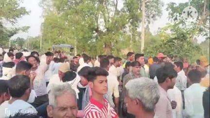 गुन्नौर: गांव लहरा नगला श्याम के समीप दो बाइकों की टक्कर, एक युवक की मौत और एक घायल