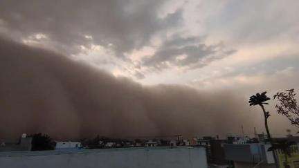 दिल्ली:-आज हरियाणा की ओर से उठी धूल भरी आंधी और दिल्ली धूल से भरा है।
#weather #viral #news
