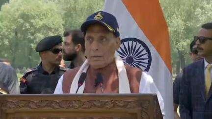 Defence Minister Rajnath Singh interacts,addresses brave soldiers of Indian Army