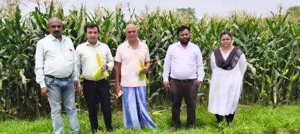 किसान पाठशाला का पदाधिकारियो के द्वारा क्षेत्र भ्रमण