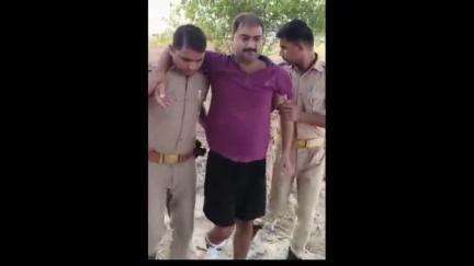 गाज़ीपुर: देवचंदपुर में कुख्यात अपराधी सन्नी सिंह और पुलिस के बीच हुई मुठभेड़, बदमाश के पैर में लगी गोली; हुआ गिरफ्तार