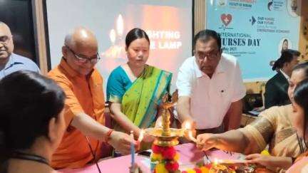 डेहरी: अंतर्राष्ट्रीय नर्सिंग दिवस पर नारायण नर्सिंग कॉलेज में जागरूकता कार्यक्रम का आयोजन किया गया